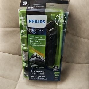 Philips Multigroom 5000 Trimmer with Green Accents